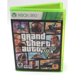 Grand Theft Auto V Five 5 (Microsoft Xbox 360) Both Discs